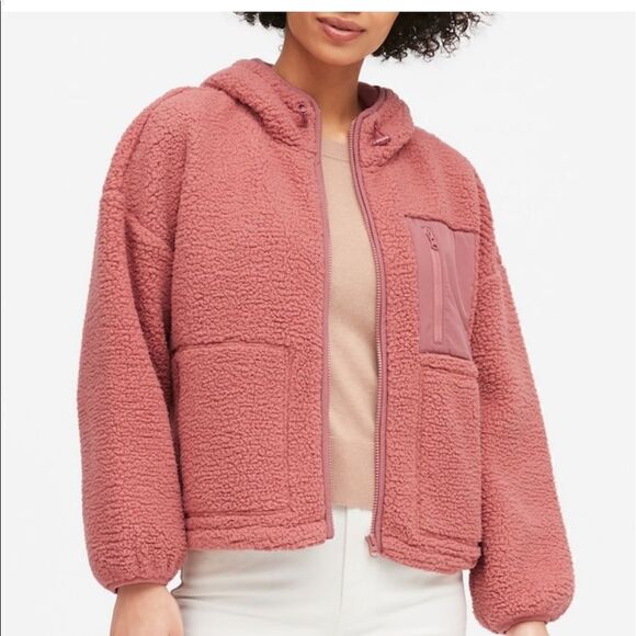 Banana Republic Sherpa Hoodie ZIP Up - Picture 2 of 4